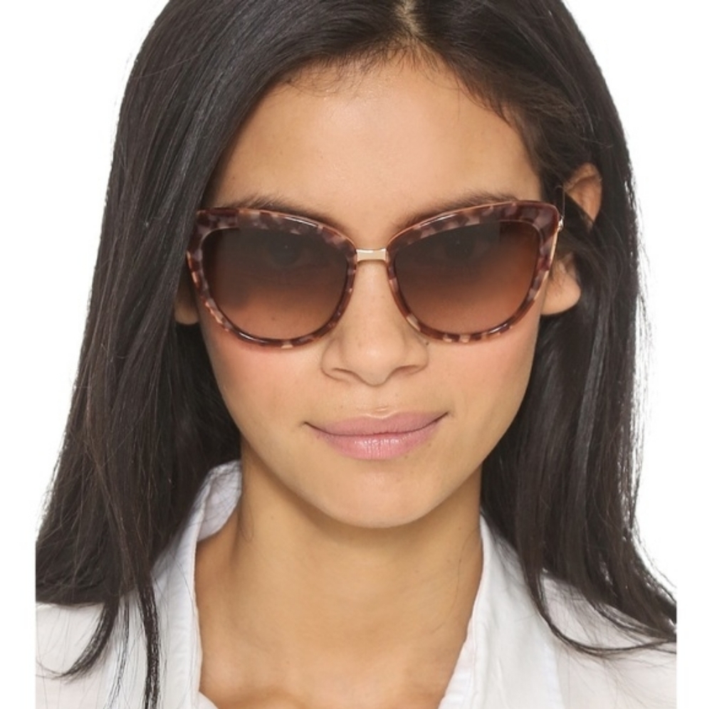 Kate Spade Purple Tortoise Cat Eye Sunglasses